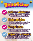 Set de 4 Libros Mágicos REUTILIZABLES + 1 Lapicero con 10 Repuestos