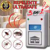 REPELENTE ULTRASAFE PARA ROEDORES, INSECTOS Y ARÁCNIDOS 3 EN 1.